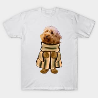 Cavapoo Cavoodle puppy in a cape - cute cavalier king charles spaniel T-Shirt